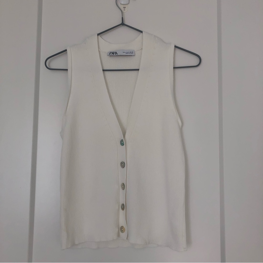Zara Knitted Waistcoat S